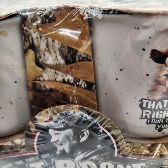 Vintage Larry the Cable Guy Git R Done Mug Set 16 oz 4 Piece Mug Set New in Box - Picture 6 of 12